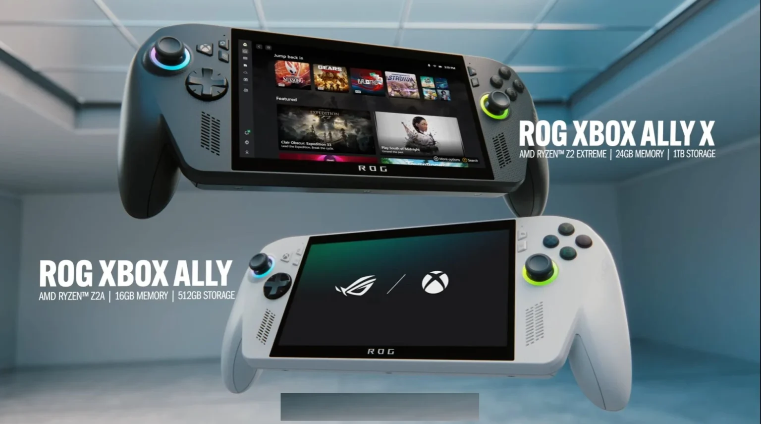 Xbox entra en el terreno portátil con dos consolas ROG de alto rendimiento
