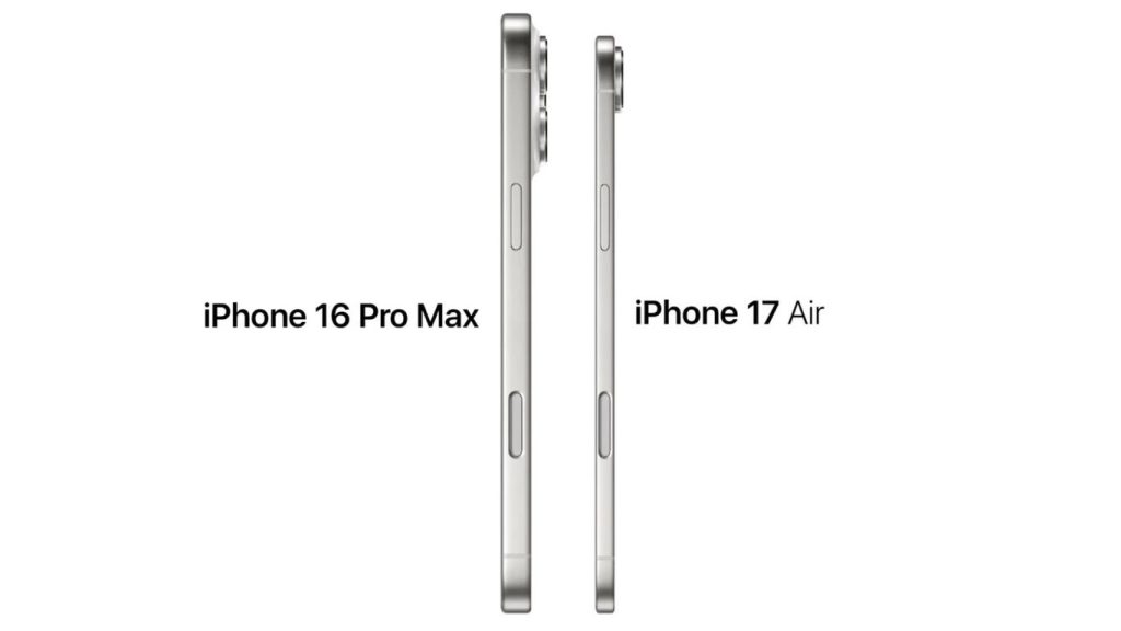 Apple lanzará el iPhone Air de 5.5 mm como sustituto del modelo Plus de 2024