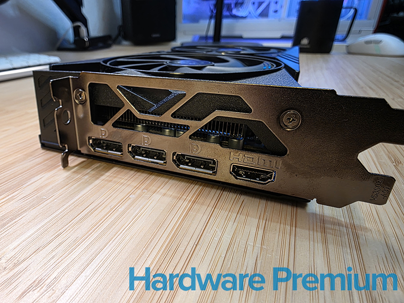 Salida de video de la MSI RTX 5060 8G Gaming OC