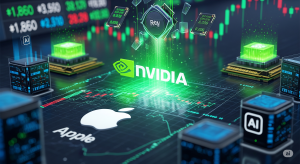 Nvidia supera a Apple en bolsa por valor de 4 billones de dólares. ¡Una locura!