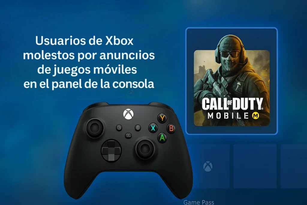 Xbox genera polémica al mostrar publicidad de juegos para móvil en su consola