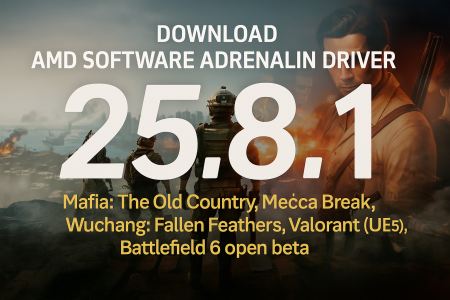 AMD Radeon Software Adrenalin 25.8.1 ya disponible con soporte para la RX 9060 y juegos clave