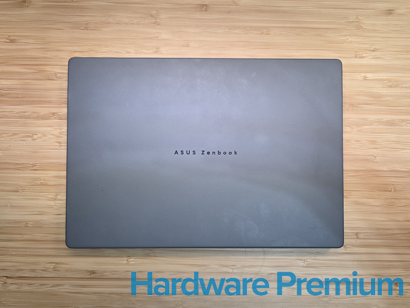 Vista tapa superior del ASUS Zenbook A14 UX3407Q