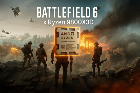 Battlefield 6 alcanza 330 FPS con Ryzen 9800X3D y RTX 5080, mientras Intel sufre un bajón del 33 %