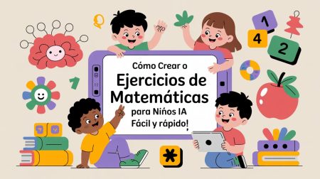 Cómo crear ejercicios de matemáticas para niños con IA fácil y rápido