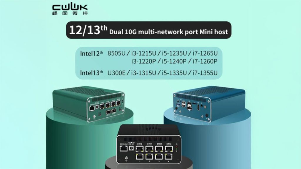 Mini PC con Intel Raptor Lake y hasta 8 puertos 2.5 Gb: la bestia para redes que no esperabas