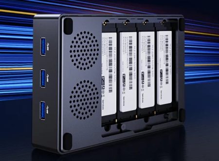 Xyber Hydra NAS: mini NAS barato, lleva 4 SSD M.2 y enfría mejor que el NucBox G9