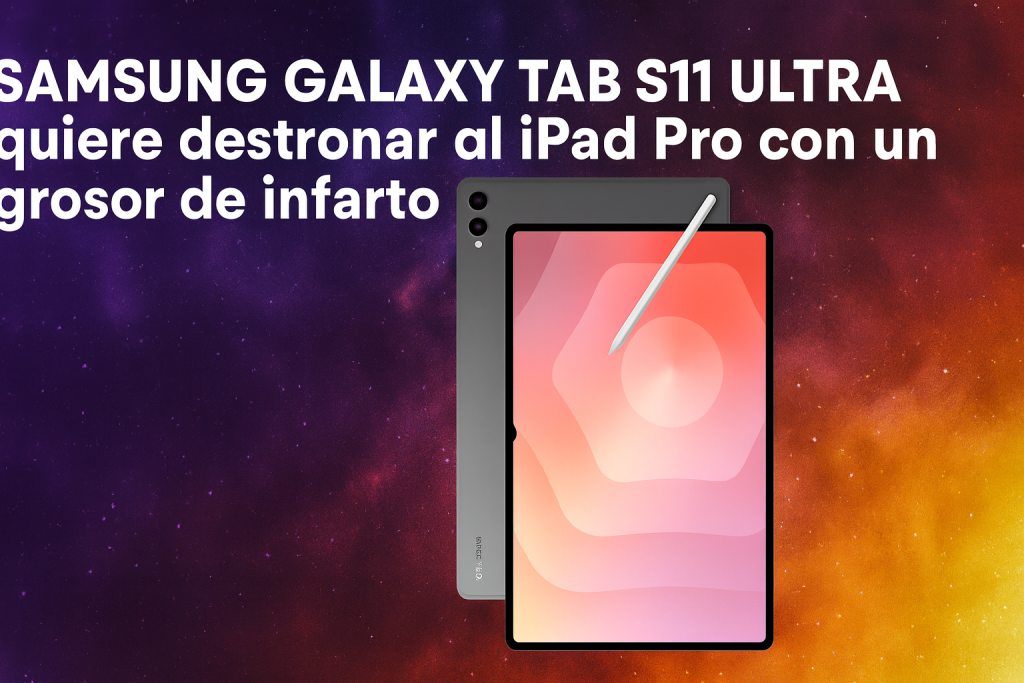 Samsung Galaxy Tab S11 Ultra quiere destronar al iPad Pro con un grosor de infarto Samsung Galaxy Tab S11 Ultra quiere destronar al iPad Pro con un grosor de infarto