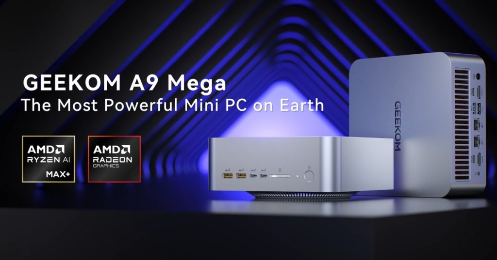 GEEKOM A9 Mega: el mini PC con Ryzen AI Max+ y 128 GB de RAM que arrasa en Kickstarter
