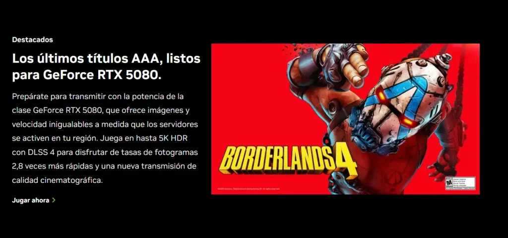 Nvidia lleva su GeForce RTX 5080 al gaming en la nube con GeForce Now Nvidia lleva su GeForce RTX 5080 al gaming en la nube con GeForce Now