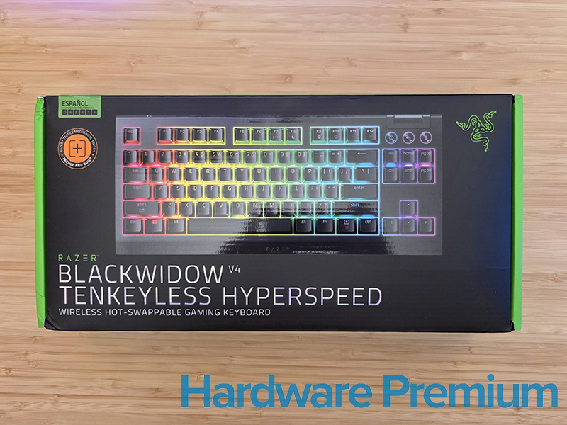 Embalaje del RAZER BlackWidow V4 Tenkeyless HyperSpeed