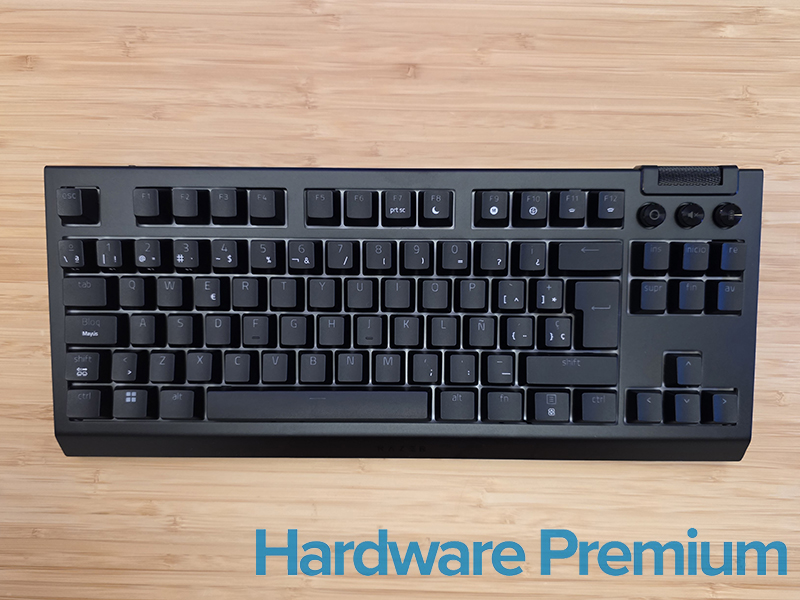 Vista superior del RAZER BlackWidow V4 Tenkeyless HyperSpeed