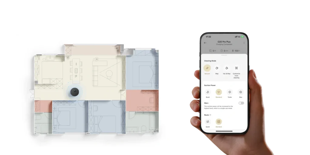 Dreame D20 Pro Plus - app móvil