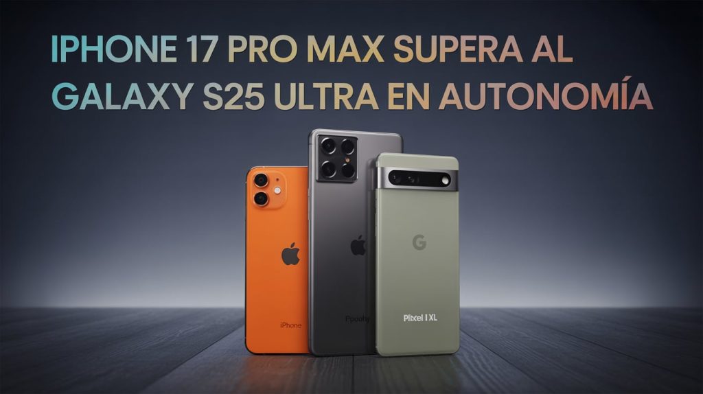 El iPhone 17 Pro Max supera al Galaxy S25 Ultra en autonomía: el Pixel 10 Pro XL vuelve a quedar atrás