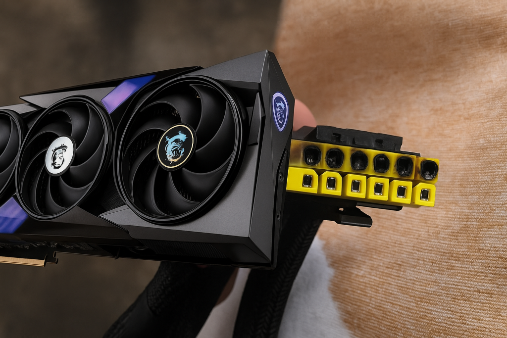 MSI RTX 5090 vuelve con el temido conector derretido: los famosos conectores con punta amarilla generan preocupación entre los usuarios MSI RTX 5090 vuelve con el temido conector derretido: los famosos conectores con punta amarilla generan preocupación entre los usuarios