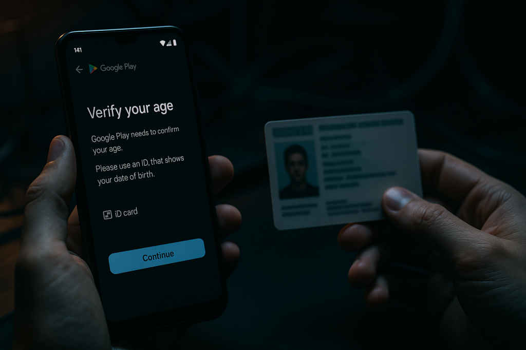 Google obligará a verificar tu edad en la Play Store: ID, selfie o tarjeta para seguir descargando apps
