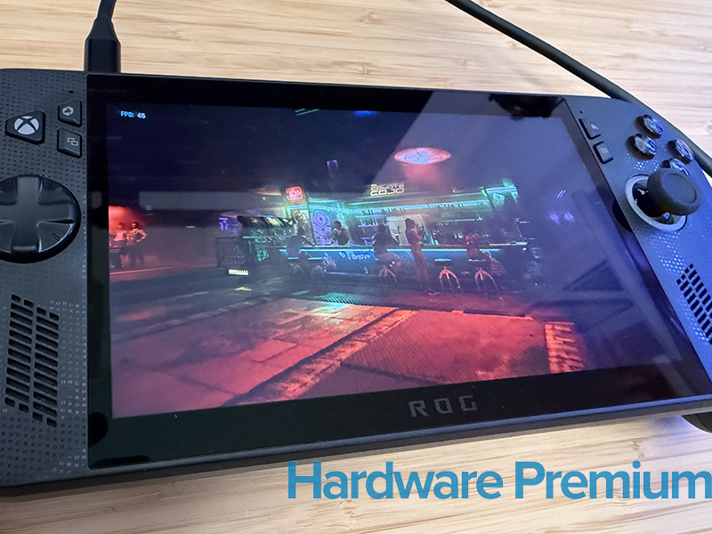 Benchmark de Cyberpunk 2077 de la ASUS ROG Xbox Ally X