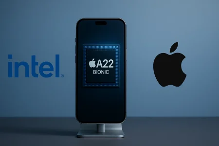 Apple tantea fabricar parte del chip A22 en Intel 14A Apple tantea fabricar parte del chip A22 en Intel 14A