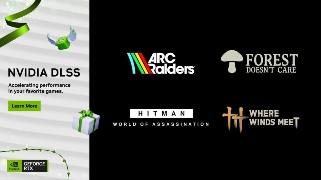 NVIDIA amplía su catálogo RTX: nuevos juegos con DLSS y una RTX 5090 edición ARC Raiders