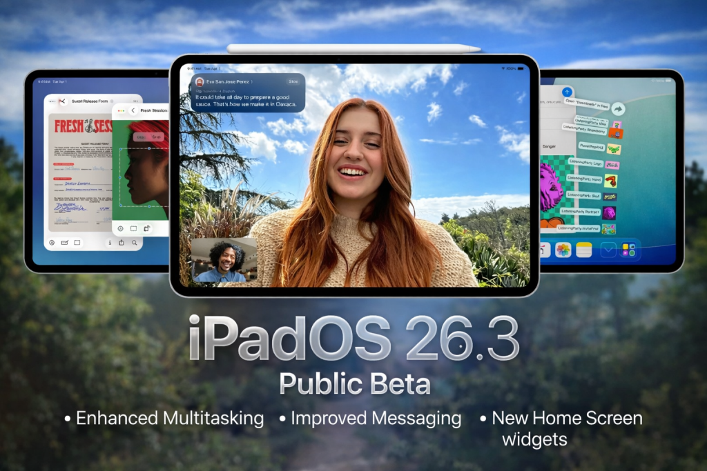 Apple libera las primeras betas públicas de iPadOS 26.3, tvOS 26.3 y más sistemas