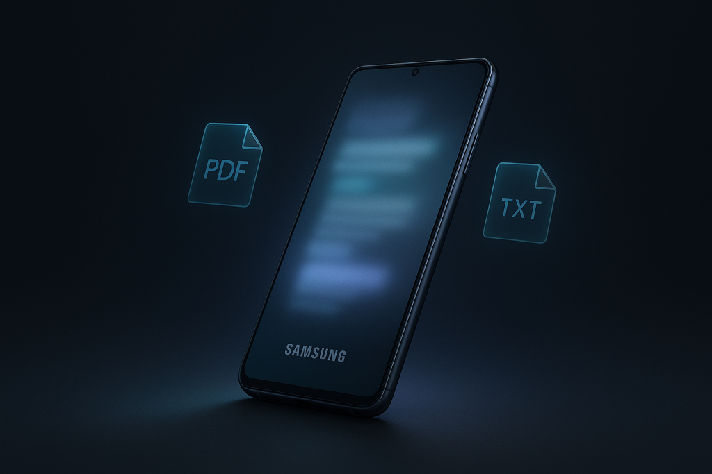 One UI 8.5 permitirá que tu Galaxy lea y resuma documentos automáticamente desde la app Archivos