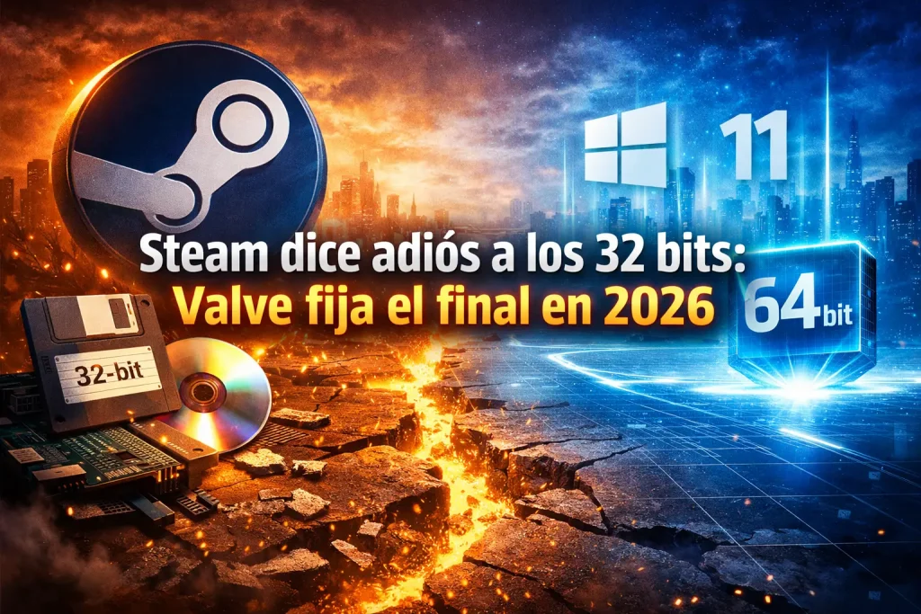 Valve pone fecha de caducidad al cliente de 32 bits en Windows
