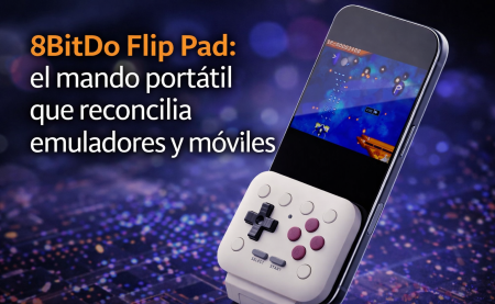 8BitDo Flip Pad: el mando portátil que quiere reconciliar los emuladores con el móvil