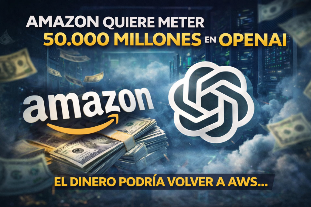 Amazon negocia invertir 50.000 millones en OpenAI… pero el dinero podría volver a casa