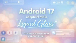 Android 17 adopta la transparencia: el diseño tipo “Liquid Glass” llega al sistema de Google