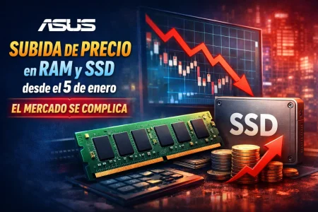 ASUS confirma subidas de precio en RAM y memorias flash desde el 5 de enero