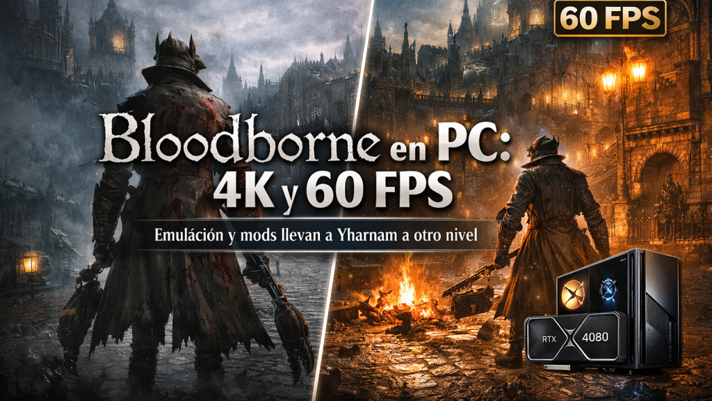 Bloodborne en PC rompe su jaula: la emulación ya permite 4K y 60 FPS estables