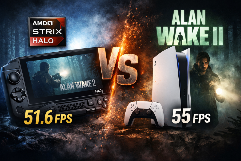 GPD Win 5 roza el rendimiento de PS5 en Alan Wake 2 con su APU Strix Halo