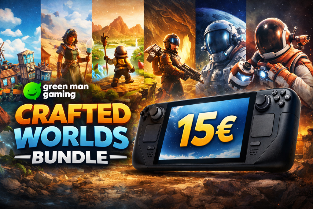 Un bundle en Steam pensado para perder horas construyendo mundos: cinco juegos muy valorados por 15 dólares