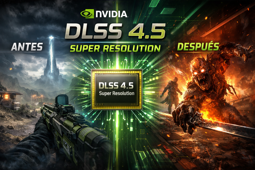 NVIDIA DLSS 4.5 Super Resolution ya está disponible: el salto silencioso que cambia cómo se ve (y se juega)