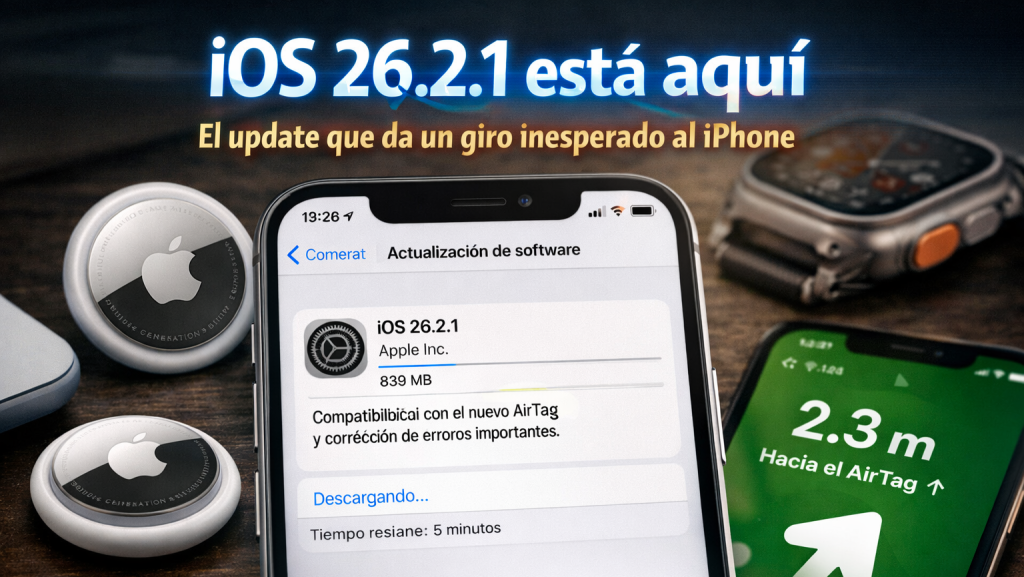 Apple lanza iOS 26.2.1 sin previo aviso y añade funciones reales al iPhone