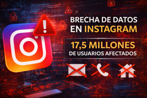 Una filtración en Instagram expone datos de 17,5 millones de usuarios