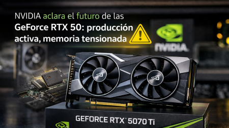 NVIDIA aclara el futuro de las GeForce RTX 50: producción activa, memoria tensionada