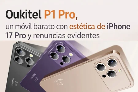 Oukitel P1 Pro: un móvil barato con sospechoso parecido al iPhone 17 Pro