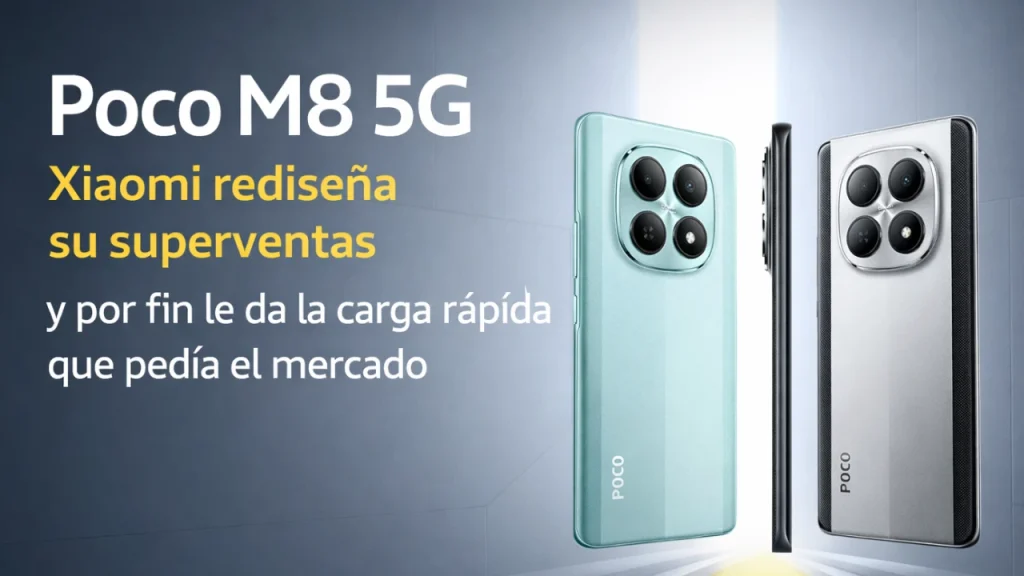 Poco M8 5G: Xiaomi rediseña su superventas y por fin le da la carga rápida