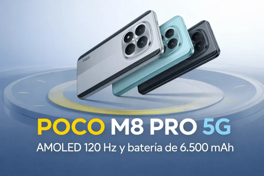 Poco M8 Pro 5G ya es oficial: llega con batería de 6.500 mAh y AMOLED 120 Hz Poco M8 Pro 5G ya es oficial: llega con batería de 6.500 mAh y AMOLED 120 Hz