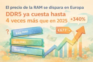 El precio de la RAM a nivel astronómico: la DDR5 ya cuesta hasta 4 veces más que en 2025