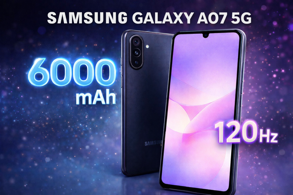 El Galaxy A07 5G llega con batería gigante de 6.000 mAh y pantalla a 120 Hz: Samsung aprieta la gama barata