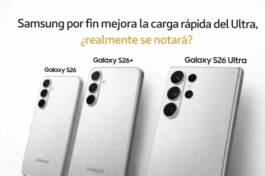 Galaxy S26 Ultra: Samsung por fin mejora la carga la carga Galaxy S26 Ultra: Samsung por fin mejora la carga la carga