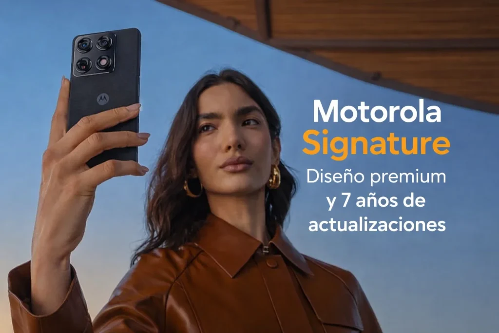 Motorola Signature: ya es oficial el smartphone estético con siete años de actualizaciones