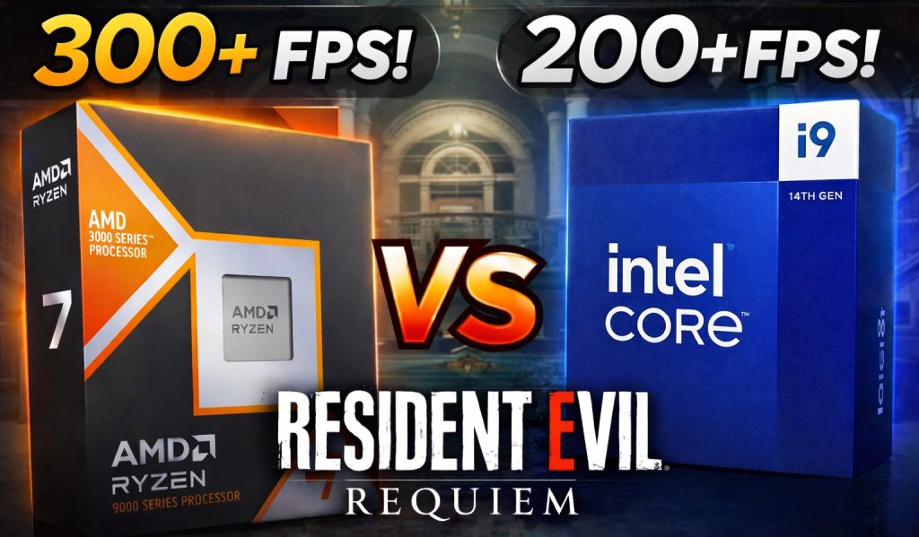El Ryzen 7 9850X3D humilla al i9-14900KS en Resident Evil Requiem: una brecha generacional del 50%