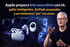 Apple prepara tres wearables con IA: gafas inteligentes, AirPods avanzados y un misterioso “pin” con cámara