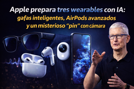 Apple prepara tres wearables con IA: gafas inteligentes, AirPods avanzados y un misterioso “pin” con cámara