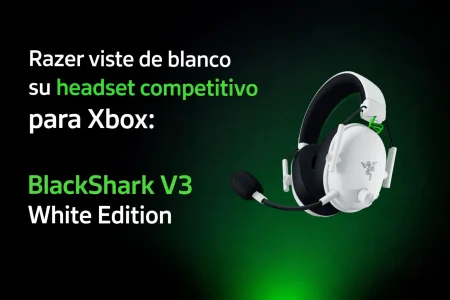 Razer viste de blanco su headset competitivo para Xbox: así es el BlackShark V3 White Edition