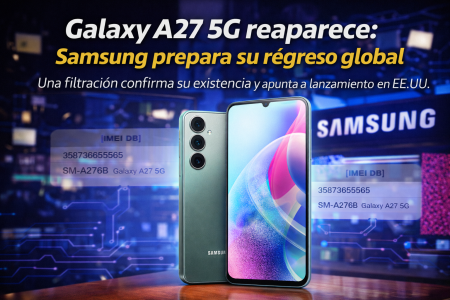 Galaxy A27 5G reaparece en escena: una nueva filtración confirma que Samsung ya lo tiene en marcha