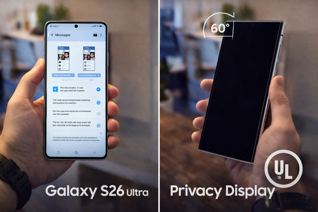 El Galaxy S26 Ultra sorprende con su Privacy Display: bloquea casi el 99% de la visión lateral